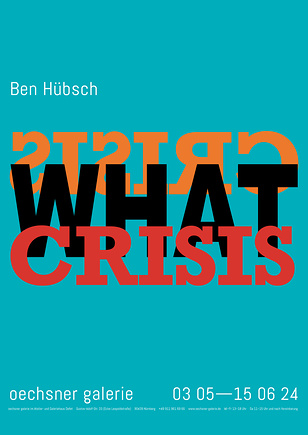 Plakat zur Ausstellung Ben Hübsch