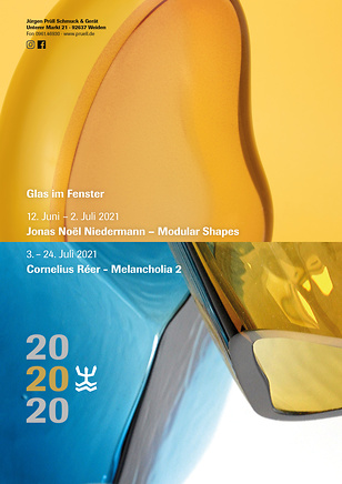 Plakat zu den Ausstellungen Jonas Noël Niedermann und Cornelius Réer