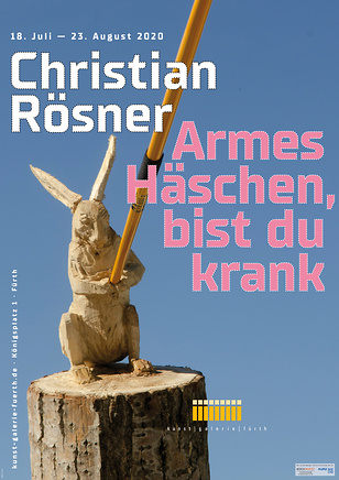 Plakat zur Ausstellung Christian Rösner