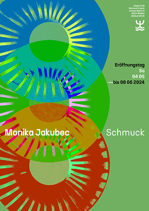 Plakat zur Ausstellung Monika Jakubec