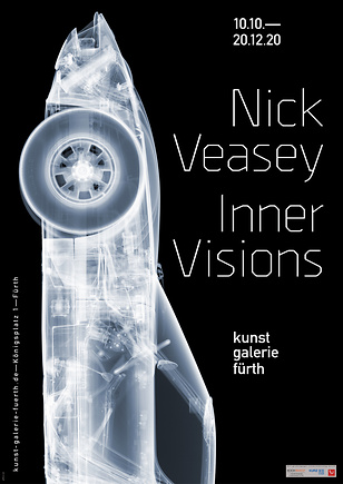 Plakat und Folder zur Ausstellung „Nick Veasey – Inner Visions“