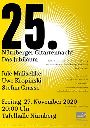 Plakat zur Gitarrennacht 2020
