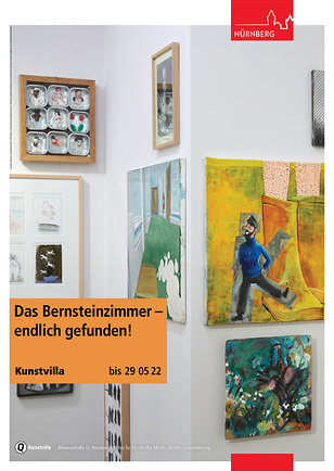 Plakat zur Ausstellung „Das Bernsteinzimmer – endlich gefunden!“