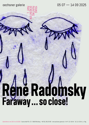 Plakat zur Ausstellung René Radomsky
