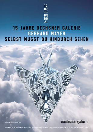 Plakat zur Ausstellung „Gerhard Mayer – Selbst musst du hindurch gehen“