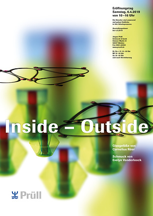Plakat zur Ausstellung „Inside – Outside“