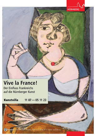 Plakat zur Ausstellung „Vive la France!“