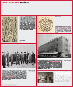 Tafeln und Tapeten für die Bauhaus-Ausstellung